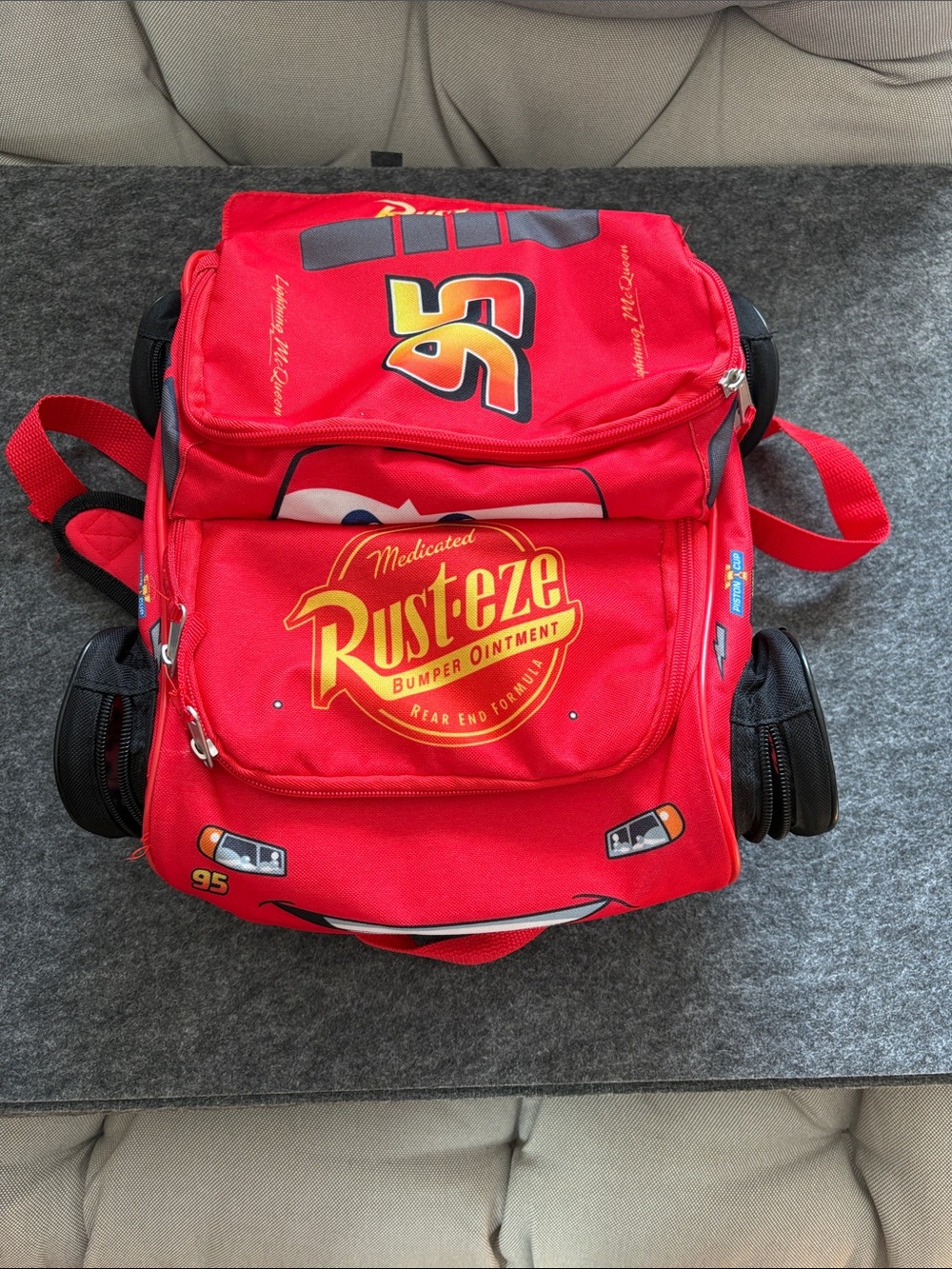 Disney Red Lightning McQueen Rust-eze Backpack